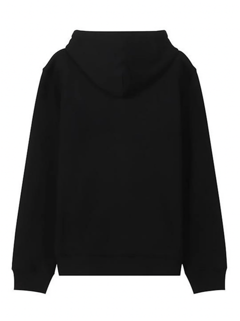 Loewe Anagram Embroidered Logo Hoodie Black