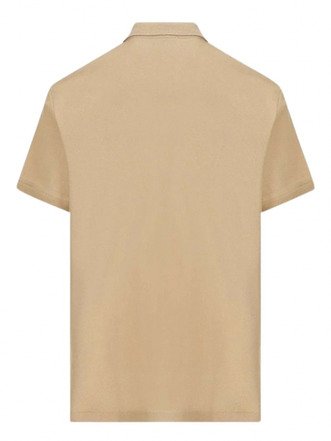 Burberry Branded Circle Logo Camel Beige Polo Shirt