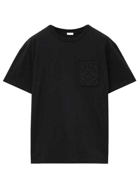 Loewe Relaxed Fit Tonal Pocket Logo T Shirt Black