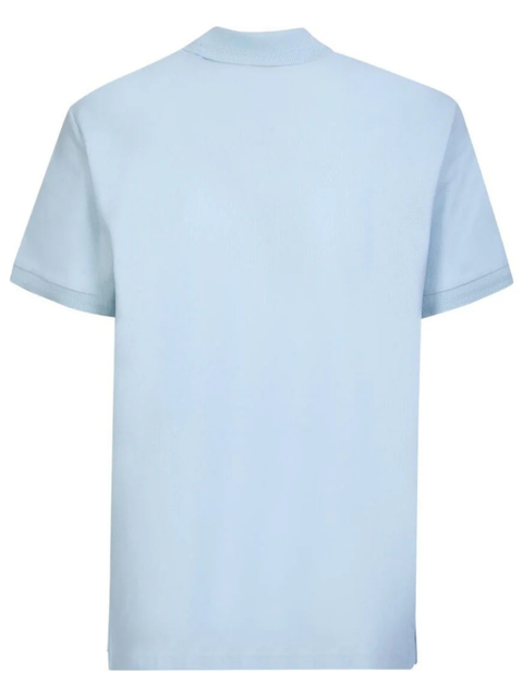 Burberry Branded Circle Logo Eddie Duck Egg Blue Polo Shirt