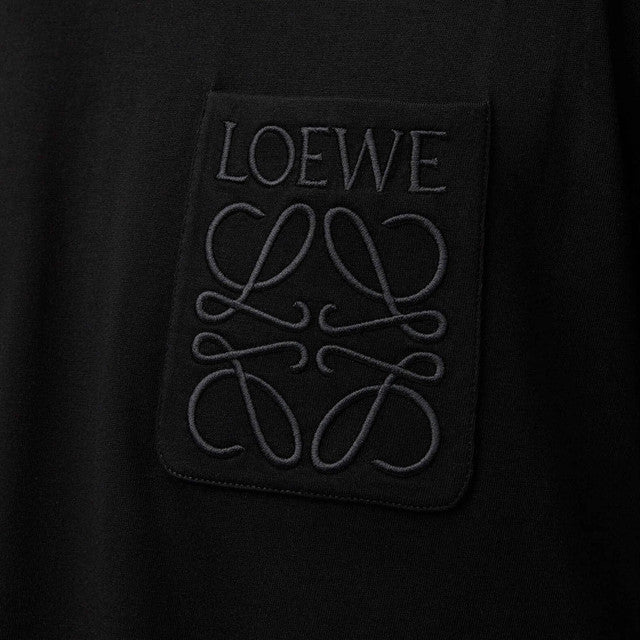 Loewe Relaxed Fit Tonal Pocket Logo T Shirt Black