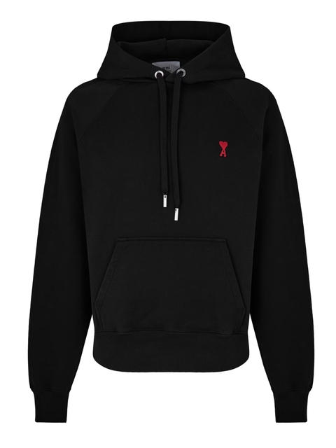 AMI PARIS Ami De Coeur Hoodie Black