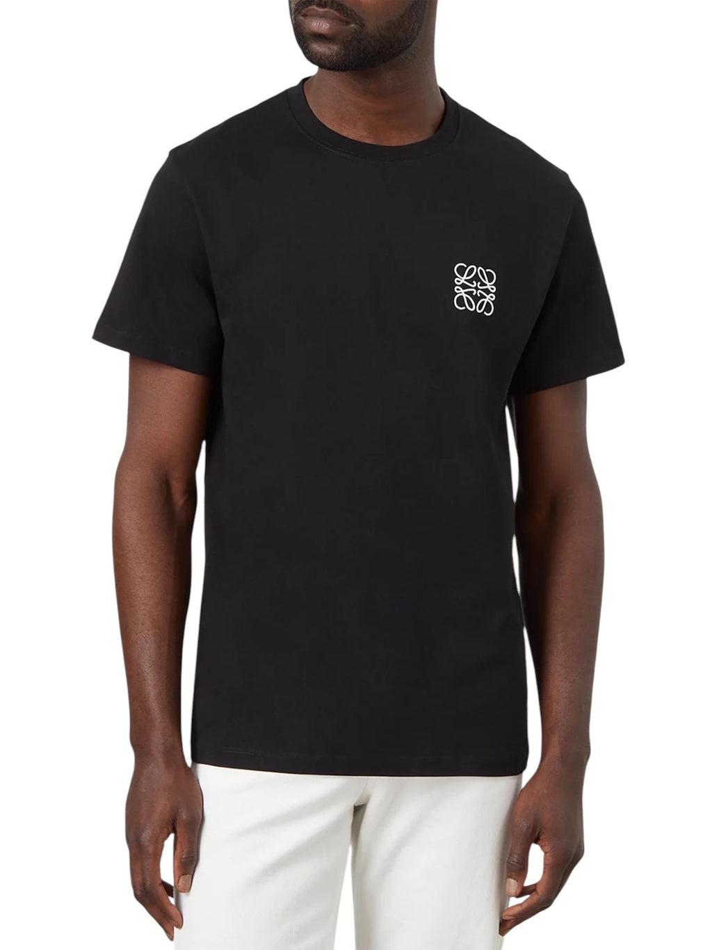 Loewe Anagram Embroidered Logo T-Shirt Black